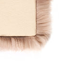 Light Brown Square Sheepskin Chair Pad - Rogey