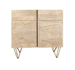 Light Gold 2 Door Medium Sideboard - Rogey