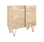 Light Gold 2 Door Medium Sideboard - Rogey