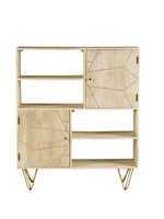 Light Gold Display Cabinet - Rogey