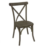 Light Oak Cross Back Dining Chair - Rogey