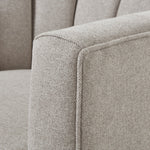 Lily Swivel Chair In Oatmeal Twill - Rogey