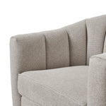 Lily Swivel Chair In Oatmeal Twill - Rogey