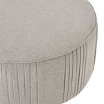 Lily Swivel Ottoman In Oatmeal Twill - Rogey