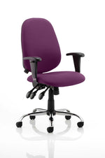 Lisbon Medium Back Task Operator Office Chair with Height Adjustable Arms - Rogey