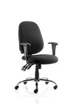 Lisbon Medium Back Task Operator Office Chair with Height Adjustable Arms - Rogey