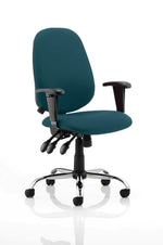 Lisbon Medium Back Task Operator Office Chair with Height Adjustable Arms - Rogey