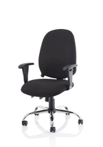 Lisbon Medium Back Task Operator Office Chair with Height Adjustable Arms - Rogey