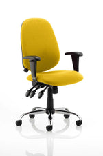 Lisbon Medium Back Task Operator Office Chair with Height Adjustable Arms - Rogey