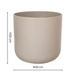 Lisbon Planter Sand H26Cm D26Cm - Rogey