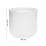 Lisbon Planter White H26Cm D26Cm - Rogey