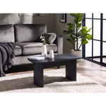 Louis Fluted Compact Coffee Table - Black - Rogey