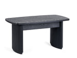 Louis Fluted Compact Coffee Table - Black - Rogey