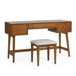 Lowry Dressing Table And Stool Set - Rogey