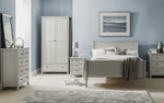 Maine 2 Door Combination Wardrobe - Dove Grey - Rogey