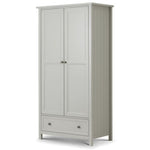 Maine 2 Door Combination Wardrobe - Dove Grey - Rogey