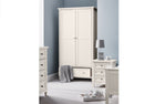 Maine 2 Door Combination Wardrobe - Surf White - Rogey