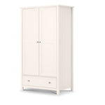 Maine 2 Door Combination Wardrobe - Surf White - Rogey