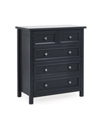 Maine 3 + 2 Drawer Chest - Anthracite - Rogey