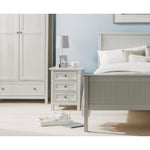 Maine 3 Drawer Bedside - Dove Grey - Rogey