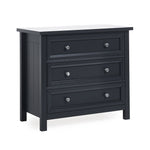 Maine 3 Drawer Wide Chest - Anthracite - Rogey