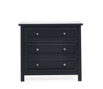 Maine 3 Drawer Wide Chest - Anthracite - Rogey