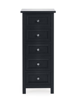 Maine 5 Drawer Tall Chest - Anthracite - Rogey