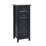 Maine 5 Drawer Tall Chest - Anthracite - Rogey