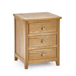 Mallory 3 Drawer Bedside - Rogey