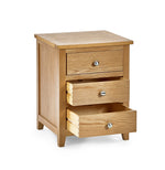 Mallory 3 Drawer Bedside - Rogey