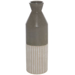 Mason Collection Grey Ceramic Ellipse Tall Vase - Rogey