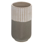 Mason Collection Grey Ceramic Straight Vase - Rogey