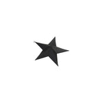 Matt Black Convexed Medium Star - Rogey