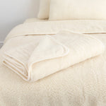 Merino Wool Blanket - 130x170 Natural - Rogey