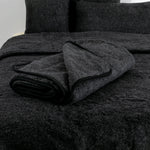 Merino Wool Blanket 220x200 - Black - Rogey