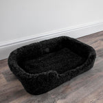 Merino Wool Pet Bed - black - 40cm - Rogey