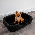 Merino Wool Pet Bed - black - 40cm - Rogey