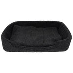 Merino Wool Pet Bed - black - 60 x 90cm - Rogey