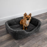 Merino Wool Pet Bed - grey - 60 x 40cm - Rogey