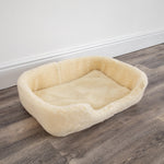 Merino Wool Pet Bed - natural (white) - 60 x 40cm - Rogey