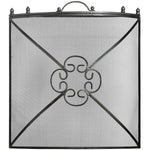 Mesh Fireguard in Antique Pewter Effect Finish - Rogey