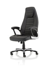 Metropolis High Back Black Leather Executive Office Chair - Rogey