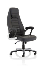 Metropolis High Back Black Leather Executive Office Chair - Rogey