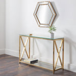 Miami Console Table - Gold - Rogey