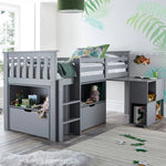 Milo Grey Mid Sleeper Single - Rogey