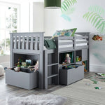 Milo Grey Mid Sleeper Single - Rogey