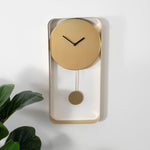 Modern Gold Metal Wall Clock - Rogey