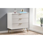 Murano 3 Drawer Chest - Matt White - Rogey