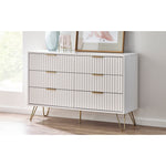 Murano 6 Drawer Chest - Matt White - Rogey