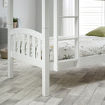 Mya White Bunk Bed Single - Rogey